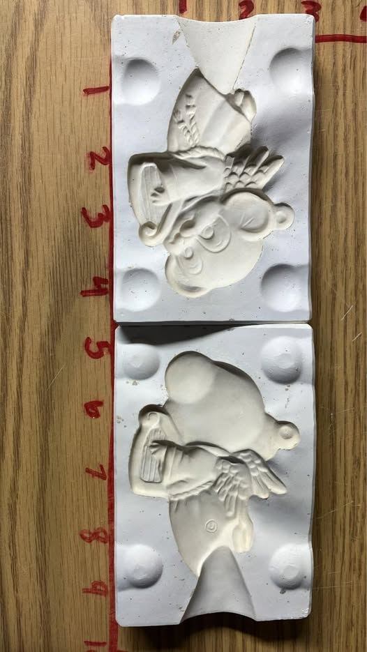 😇 Angel Bear Ornament 🏷️ Alberta’s #A-255 (T) 🎨 Ceramic Slip Casting Mold