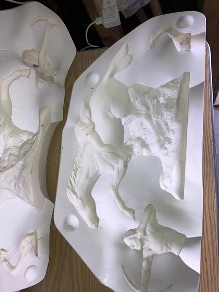 Doc Holliday 1172 Buffalo Hunter  lot# NK Ceramic Casting Mold
