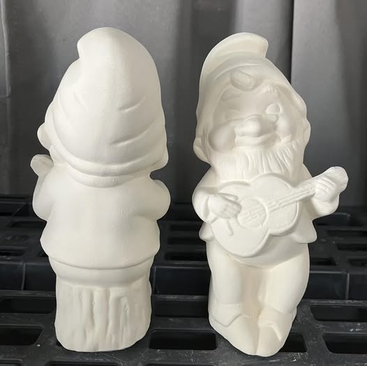 Guitar mini Gnome Ready to Paint Ceramics