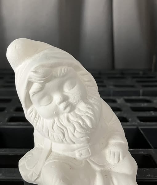 Sleeping mini Gnome Ready to Paint Ceramics