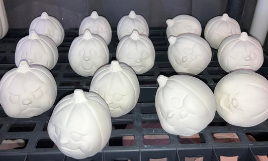 Little Character Pumpkins Ready to Paint Ceramics