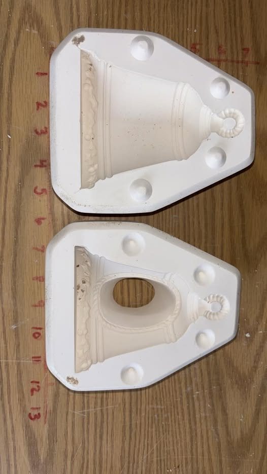 Holly Bell Ornament Maker: Scioto 2782 Ceramic Slip Casting Plaster Mold