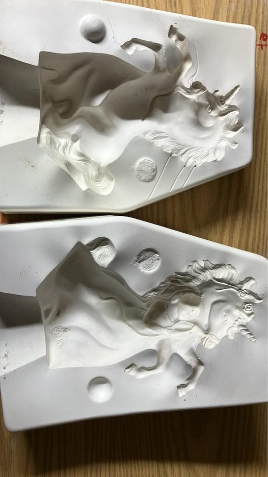 🦄 Unicorn 🏷️ Provincial #P799 (T) 🎨 Ceramic Slip Casting Mold