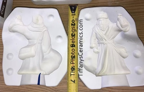 Traditional Santa with Lantern Doc Holliday 834 Ceramic Casting Mold
