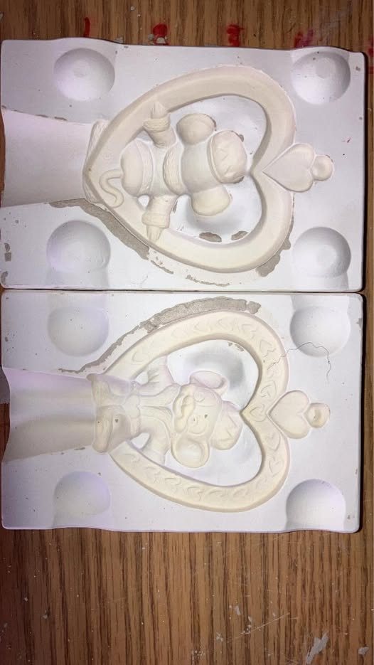 🐭 Love Mouse Ornament Alberta’s A-293 (J) Ceramic Slip Casting Mold