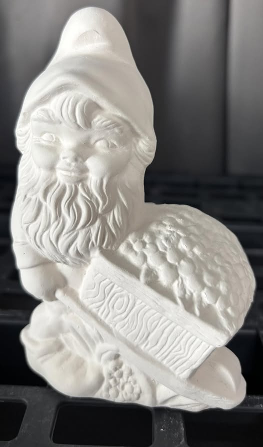 Gardening mini Gnome Ready to Paint Ceramics