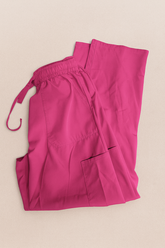 🩺 Flex Core Scrub Pants 🎨 Color: Bright Pink 📏 Size: Medium