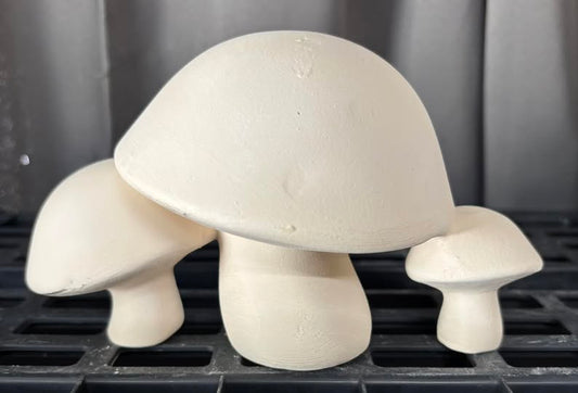 Mushroom Cluster Ready to Paint Ceramics