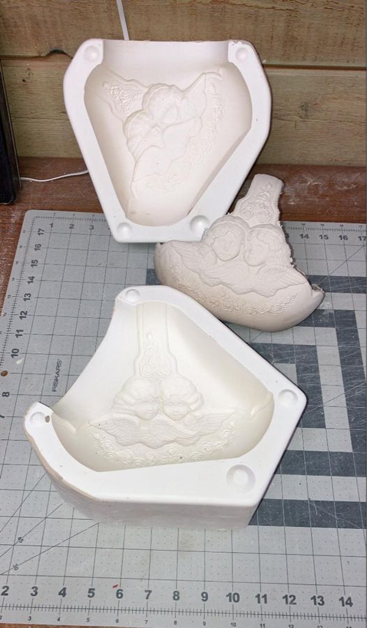 Medium Victorian Angels Basket Donas 1398 (Lot#224) Ceramic Casting Mold