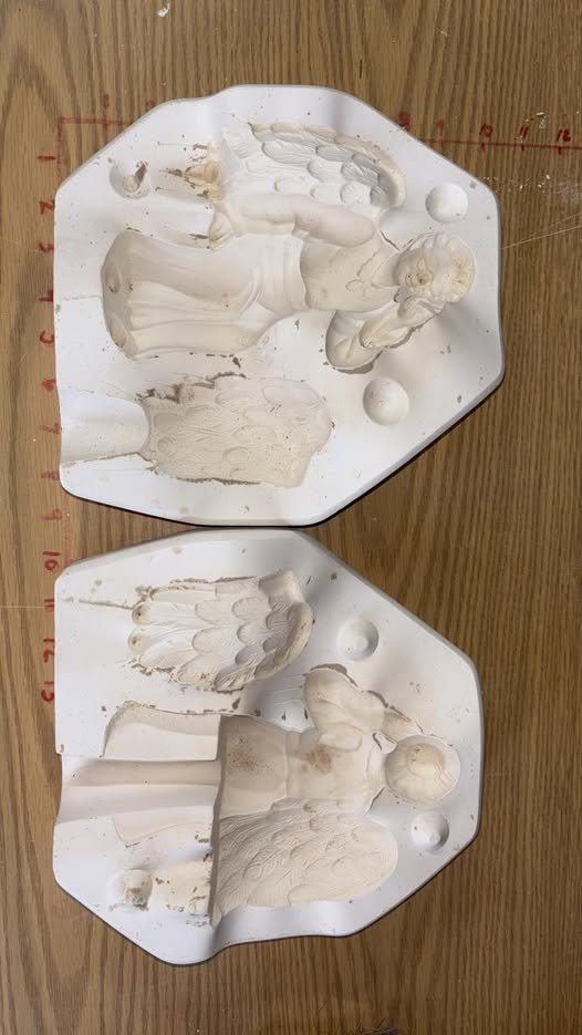 Grandma angel  Scioto 3149 ceramic slip casting plaster mold