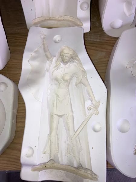 Doc Holliday 1807 Dragon Trainer lot# NB Ceramic Casting Mold