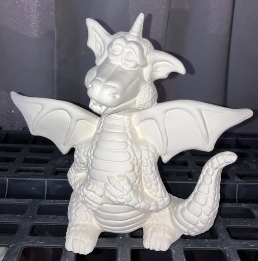 Goofy Dragon Ready to Paint Ceramics