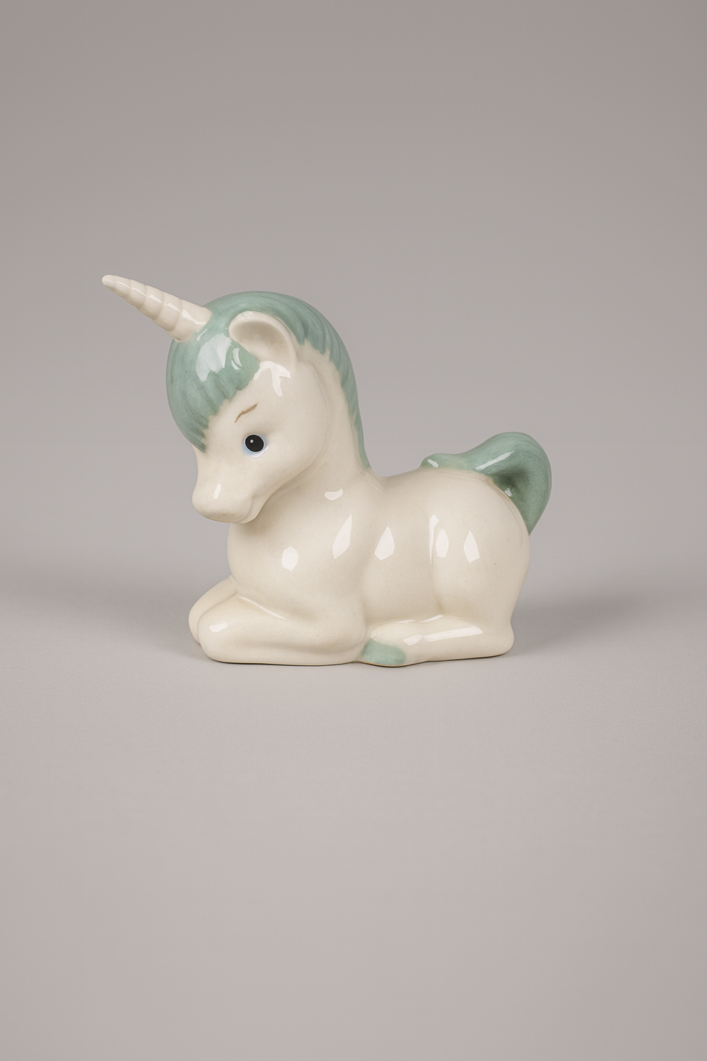 🦄 Blue Unicorn Glaze-Finished & Kiln-Fired