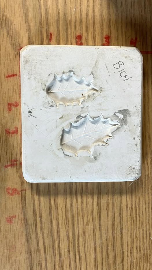 🍃 Holly Leaves Boothe Mold Co. C-002 (T) Ceramic Slip Casting Mold
