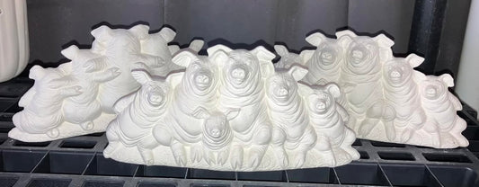 The Oink Family Lineup Ready to Paint Ceramics