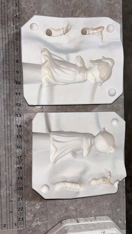 Girl Byron 1095 Ceramic Slip Casting Plaster Mold