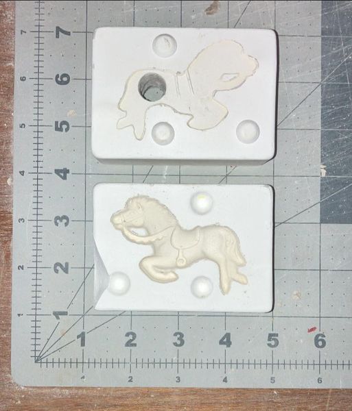 Horse Ornament  Duncan TM52 (Lot#44) Ceramic Casting Mold