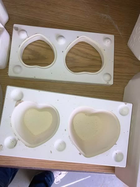 Boothe 500 Petite Hearts (lot# DRmktplc ) Ceramic Casting Mold FREE SHIPPING