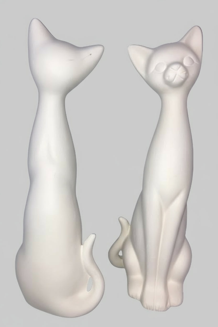 🐱 Tall Siamese Cat 🎨 Ready to Paint Ceramics