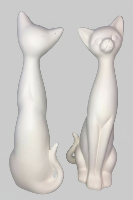 🐱 Tall Siamese Cat 🎨 Ready to Paint Ceramics