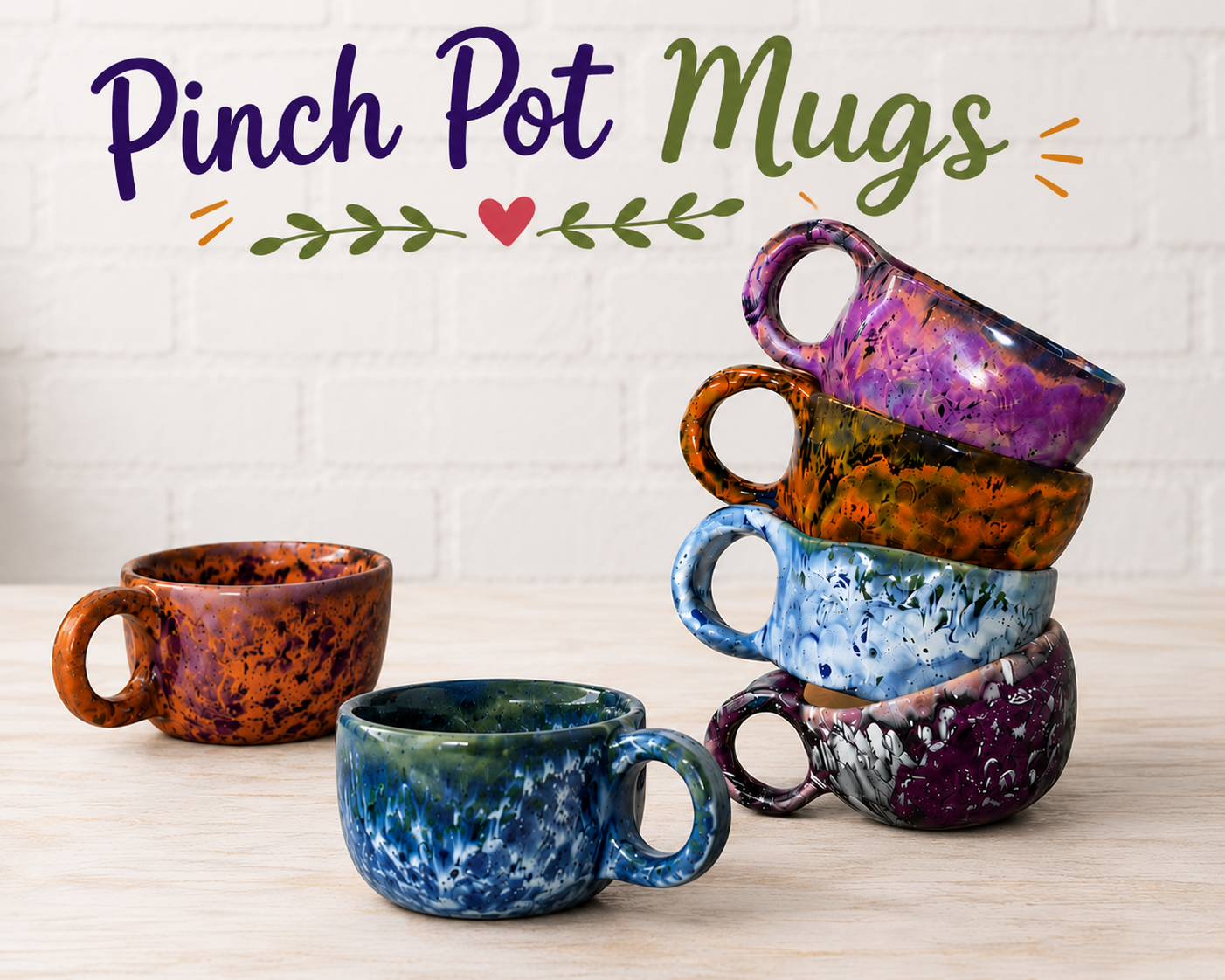 August 13th Thursday at 4pm Pinch Pot Cups - D.I.Y. Pottery Class