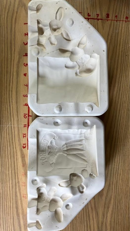 🥕 Carrot Seed Packet with Bunnies Dona’s D-150 (T) Ceramic Slip Casting Mold