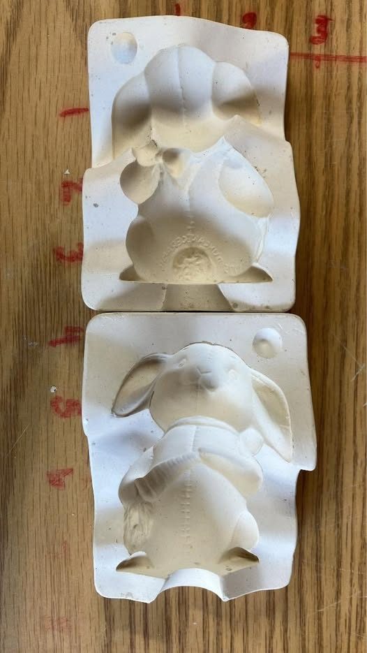 🐰 Stuffed Bunny TM12 (T) Ceramic Slip Casting Mold