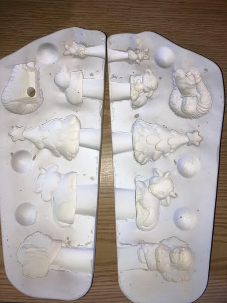 Small Nativity  Clay Magic 768 10 SLSK  Ceramic Casting Mold FREE SHIPPING
