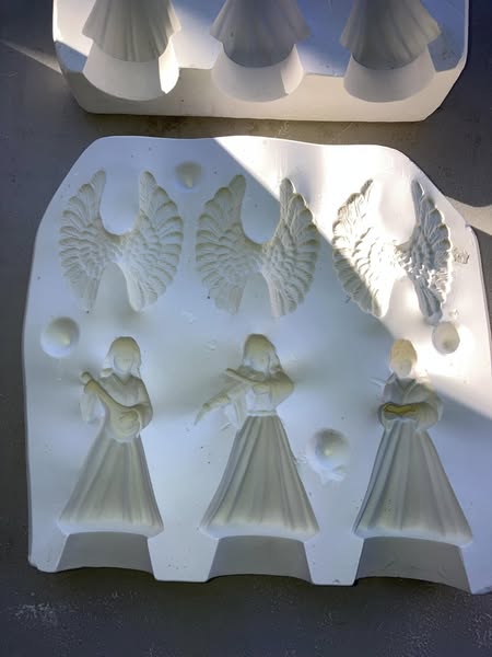 Angels with Instruments Scioto2165 lot#C21 Ceramic Casting Mold