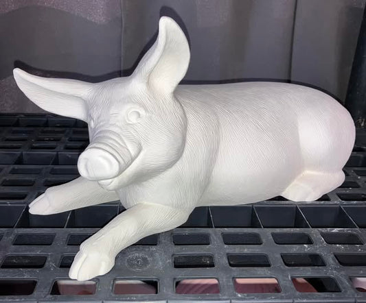 Large Oink Pig Ready to Paint Ceramics