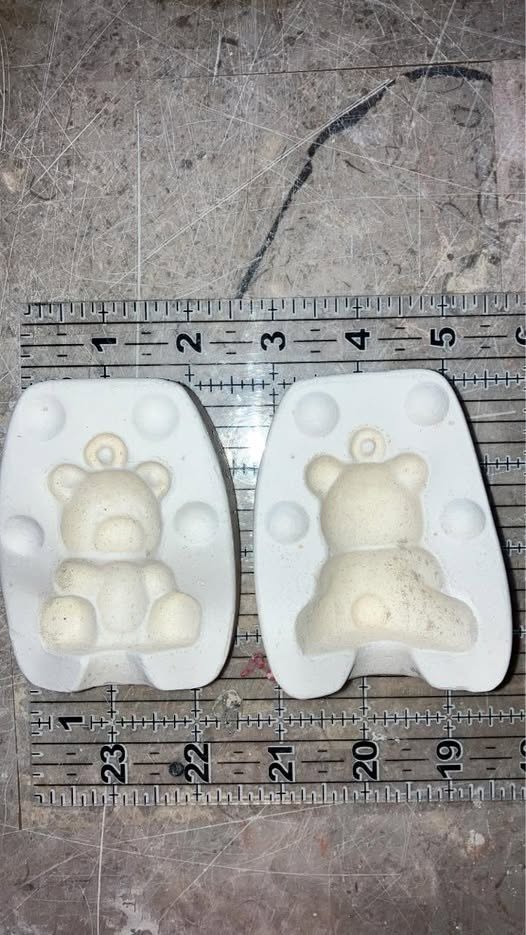 Teddy bear ornament Bama 148 Ceramic Slip Casting Plaster Mold