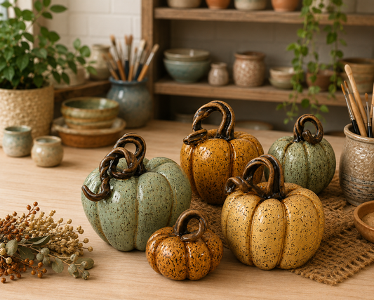 August 29th Saturday @ 1pm Harvest Pumpkins Pottery Class