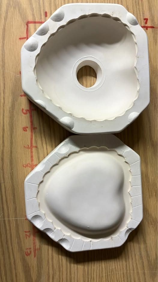 ❤️ Heart 🏷️ Nowell’s Inc. #NM-1988 (T) 🎨 Ceramic Slip Casting Mold