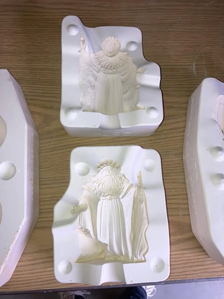 Gare 2674 Small Santa Ceramic Casting Mold lot# DL