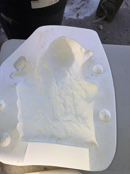 Native American with Bear Kimple 2252 lot#C20 Ceramic Casting Mold