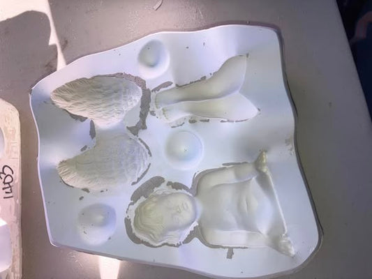 Sitting Cherub Scioto 1784 lot#C18 Ceramic Casting Mold
