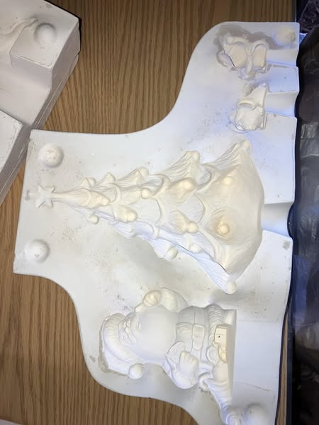 Christmas Tree Santa Gare 895 SJ  Ceramic Casting Mold FREE SHIPPING