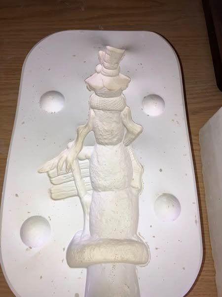 Kimple 2696 Oak Knob Snowman (lot# CMmktplc ) Ceramic Casting Mold FREE SHIPPING