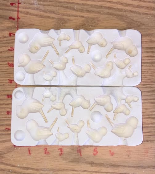 Small birds Ceramic Slip Casting Mold Duncan 1000 (T)