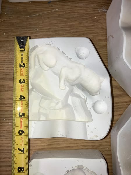 Cougar  Kimple 483 lot# OZ Ceramic Casting Mold