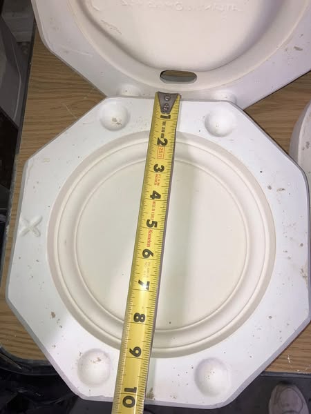 Base  Atlantic 482 lot#PF Ceramic Casting Mold