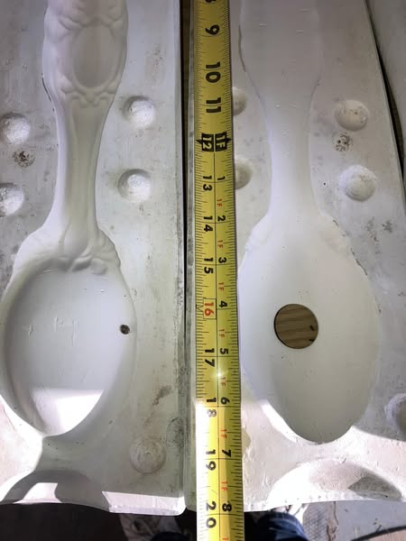 Wall Spoon Arnels 631b  lot#RQ Ceramic Casting Mold