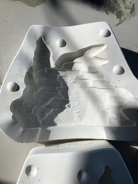 Wolf Spirit Native American  Kimple 2220 lot#C13 Ceramic Casting Mold