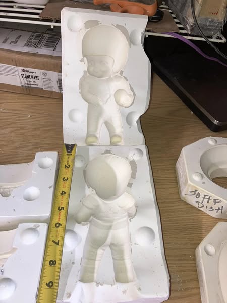 Football Player unkn maker TG Ceramic Casting Mold FREE SHIPPING