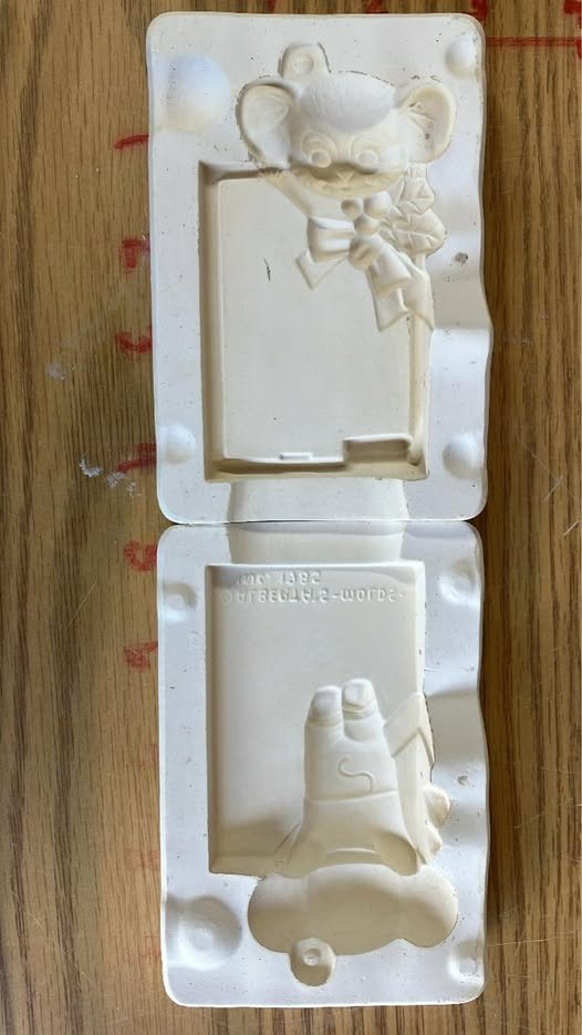 Mouse Chalkboard Ornament Alberta’s A-458 (T) Ceramic Slip Casting Mold
