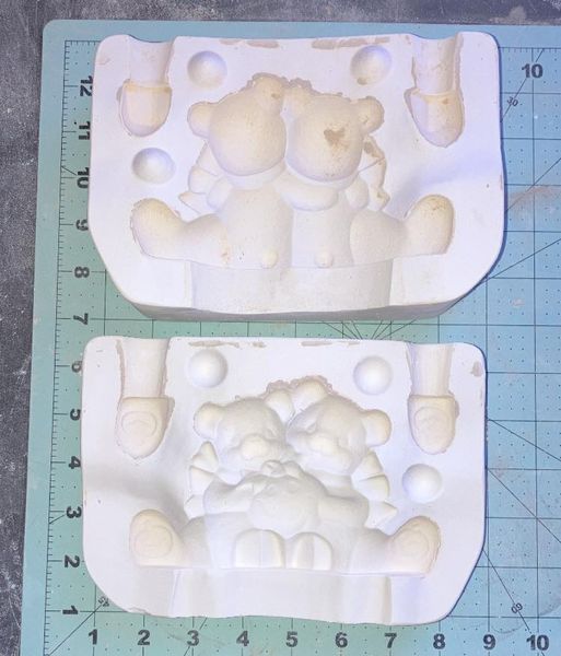 October Bears Clay Magic J1476 (Lot#69) Ceramic Casting Mold