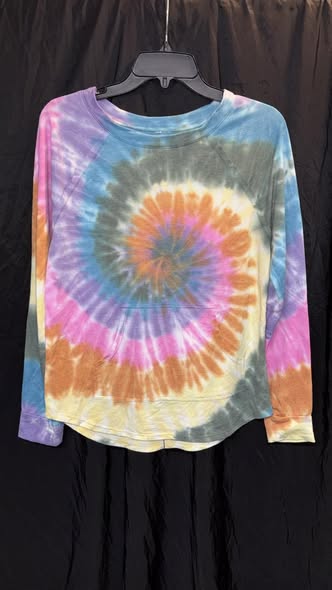 Tie-dye long sleeve shirt