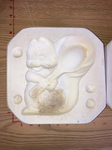 Squirrel Spoon Rest Ceramic Slip Casting Mold Maker: Lone star 435