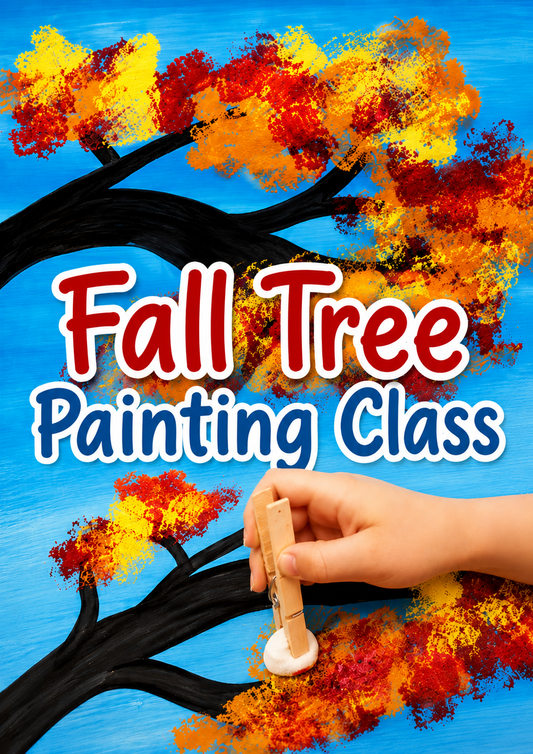 Fall Tree Canvas Painting Class