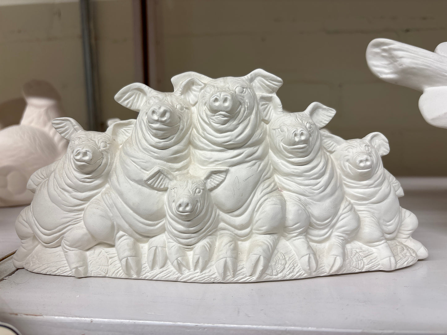 Pig Family ready to paint Ceramics
